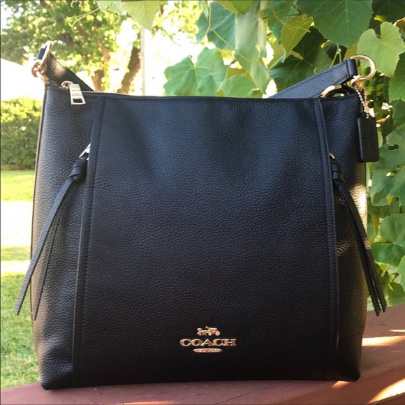 Coach Handbags - COACH F79994 MARLON REFINED PEBBLE LEATHER BAG